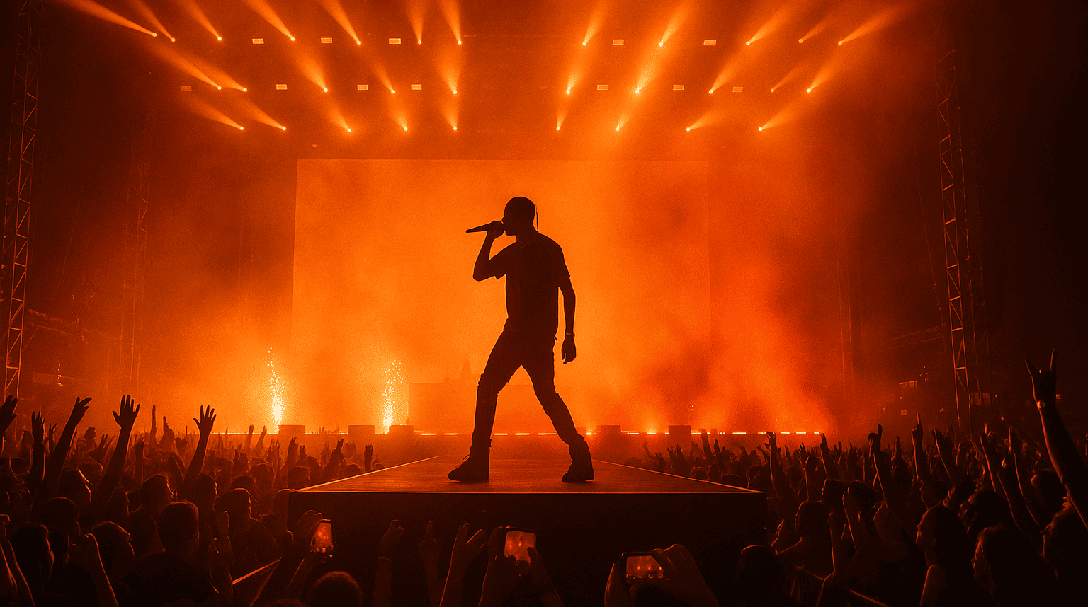 Travis Scott Abu Dhabi 2025 VIP Hospitality banner by MA Hospitality Group