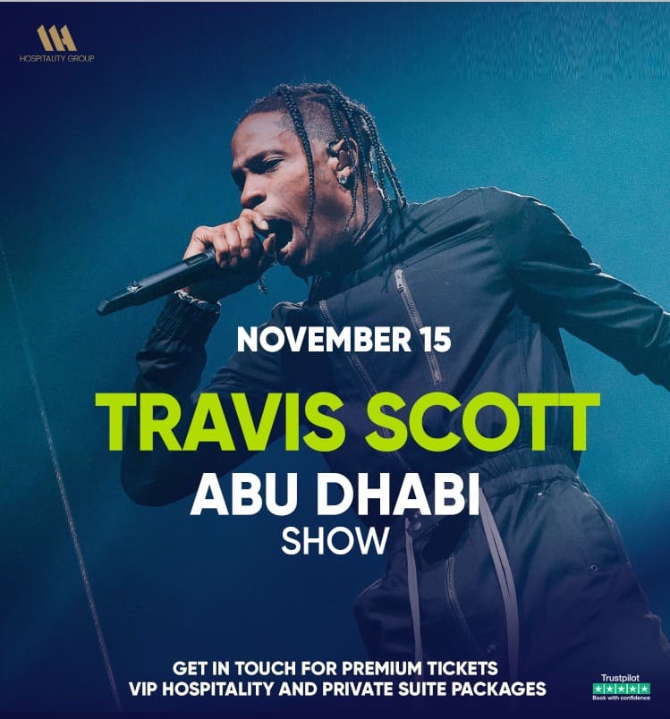 Travis Scott Abu Dhabi VIP suite experience at Etihad Park