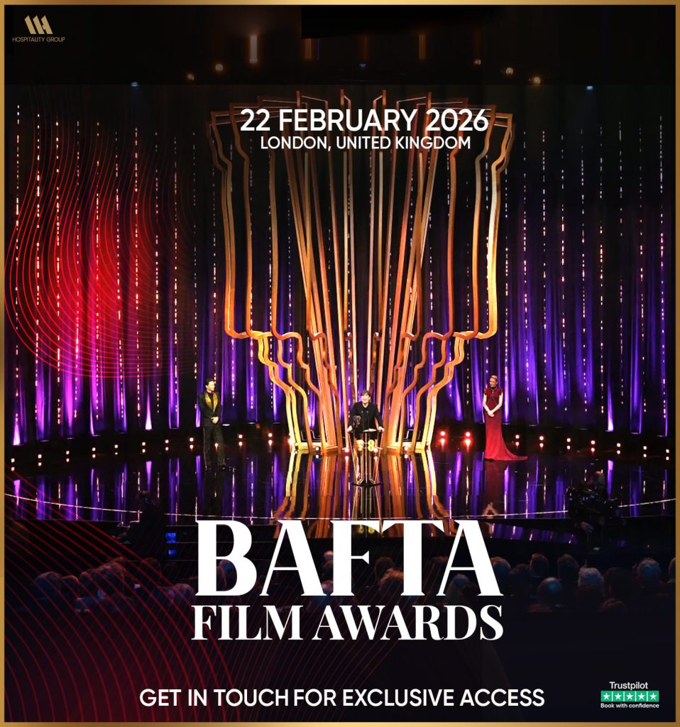 Guests enjoying verified red carpet access at the BAFTA Awards 2026 in London