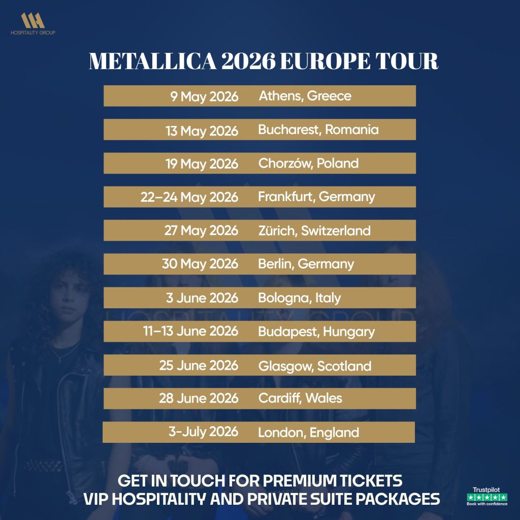 Metallica Tour 2026 schedule dates and locations worldwide