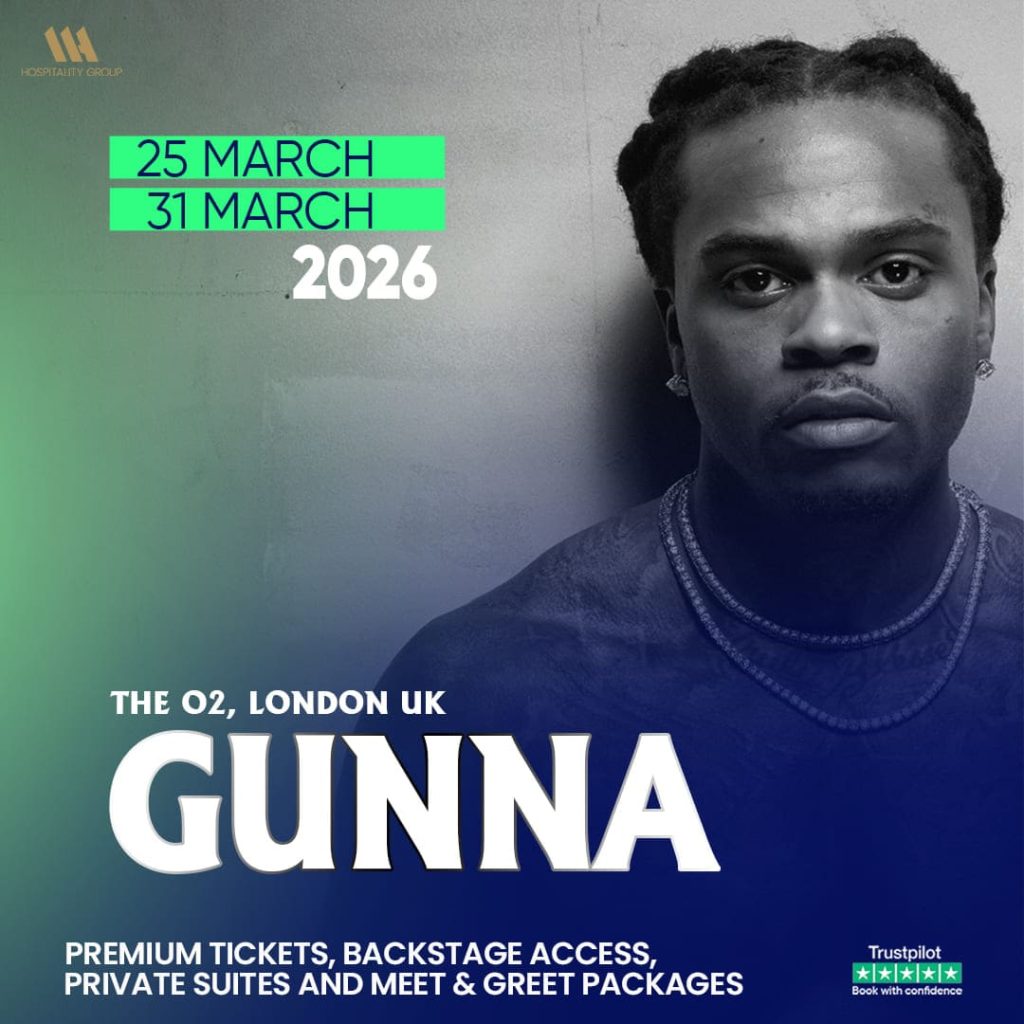 Gunna concert VIP experience with premium seating and hospitality access
