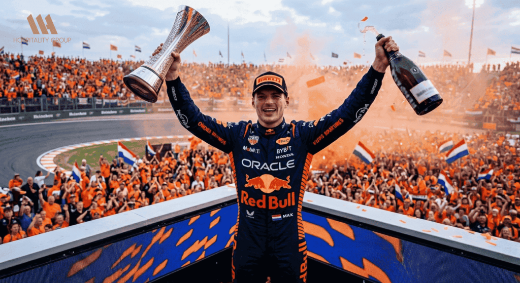 Max Verstappen racing at Dutch Grand Prix 2026 in front of home crowd at Zandvoort