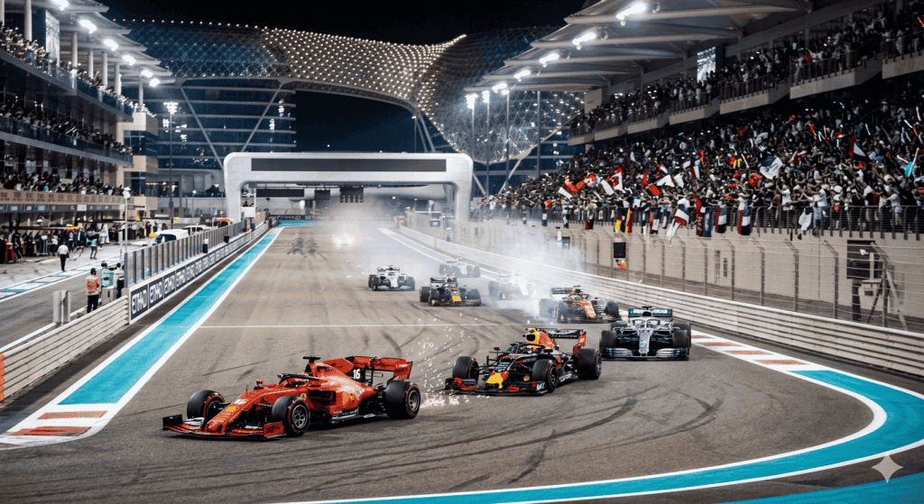 Abu Dhabi Grand Prix Yas Marina Circuit grandstands marina section