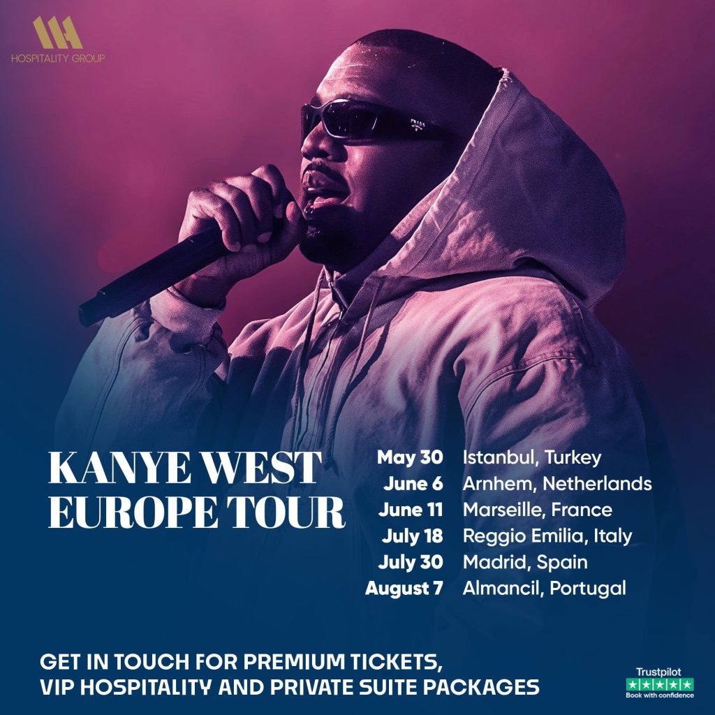 Kanye West Europe Tour 2026 schedule dates and cities