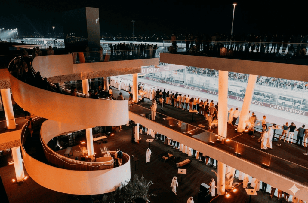 Qatar Grand Prix VIP access entrance hospitality guests Formula 1