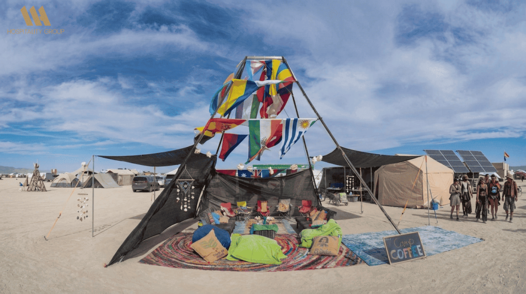 Burning Man large-scale art installation desert