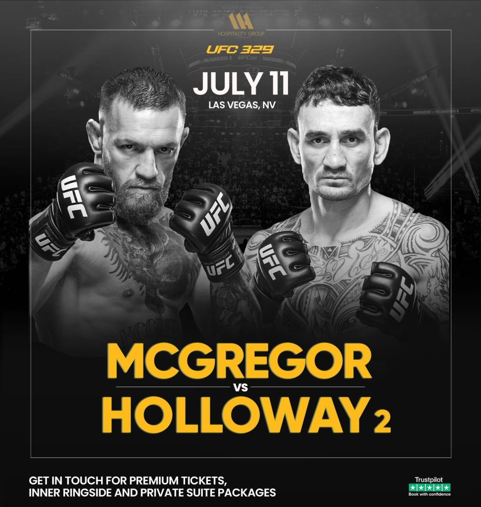 UFC 329 McGregor vs Holloway 2 Las Vegas 2026