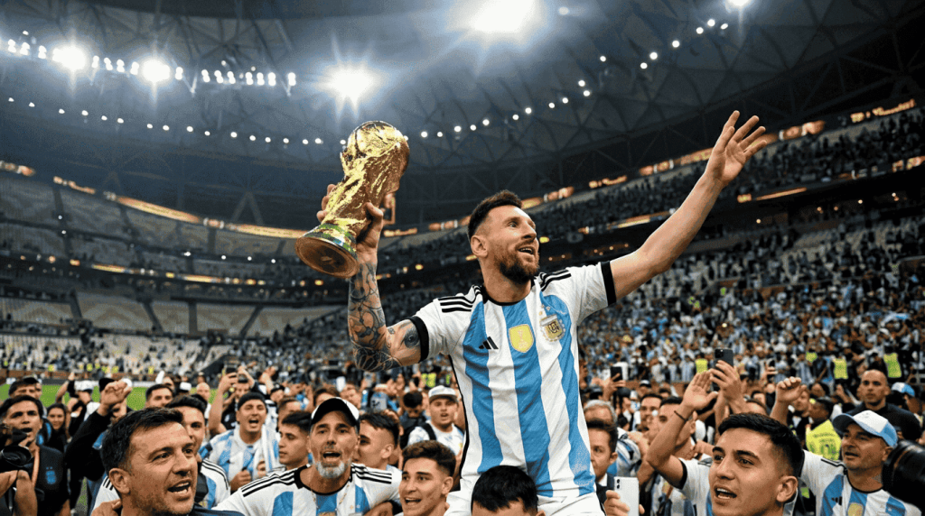 FIFA World Cup 2026 match atmosphere inside a packed stadium
