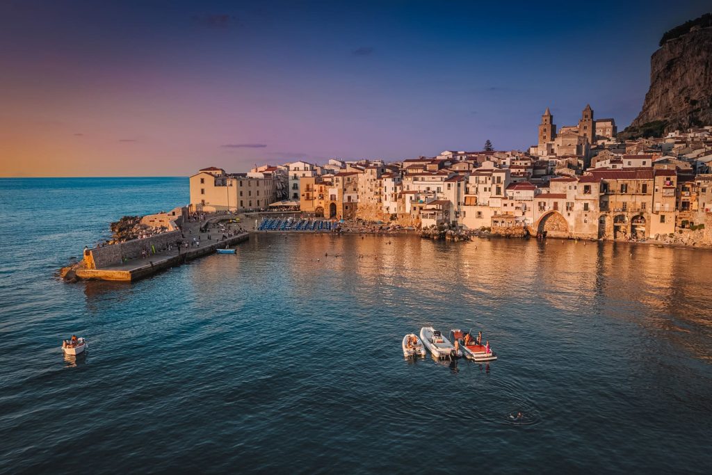 Cefalù suits families seeking a walkable coastal base.