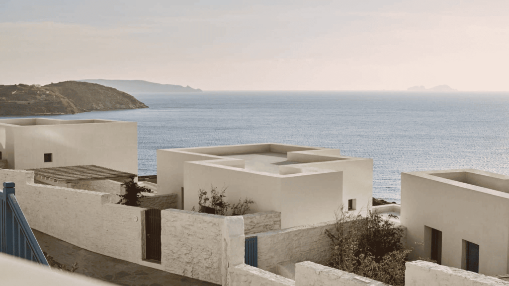 Cycladic architecture at Four Seasons Hotel Mykonos
