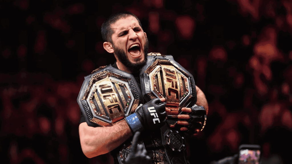 Islam Makhachev is known for his elite grappling and control.