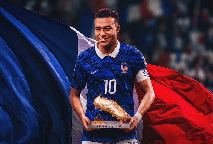 Kylian Mbappé won the Golden Boot after scoring 10 goals