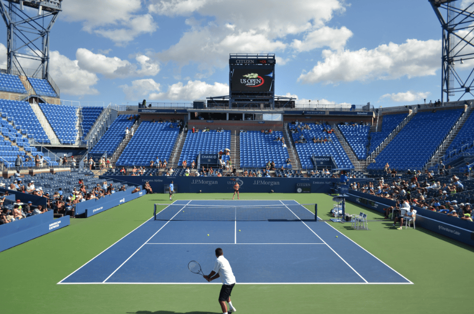 Louis Armstrong is still a major show court, but it feels more intimate than Arthur Ashe.