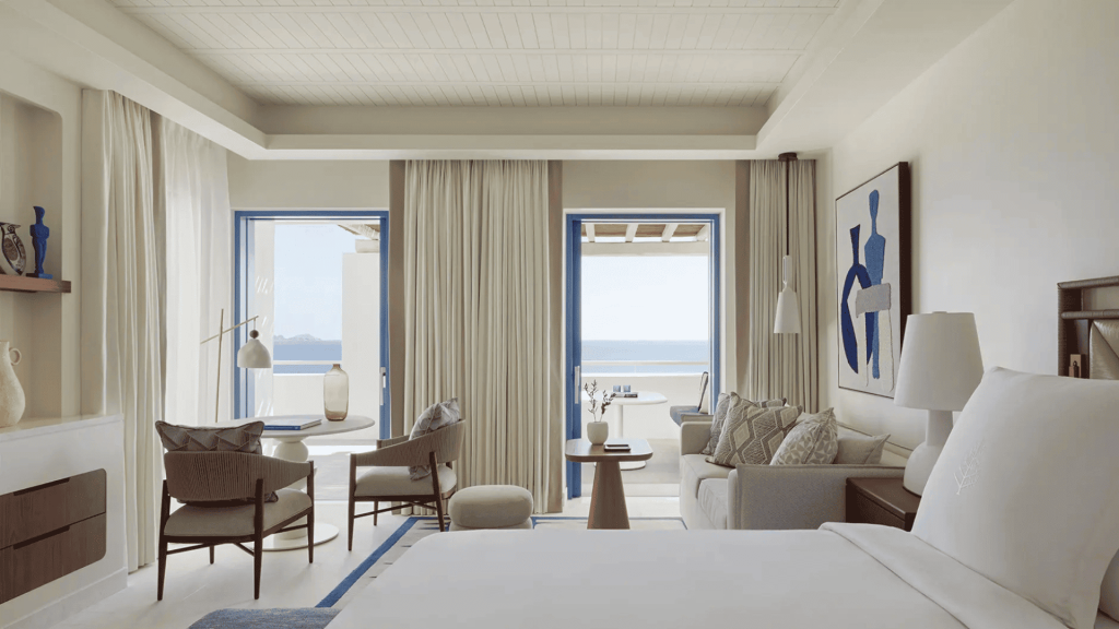 Sea-view room at Four Seasons Hotel Mykonos
