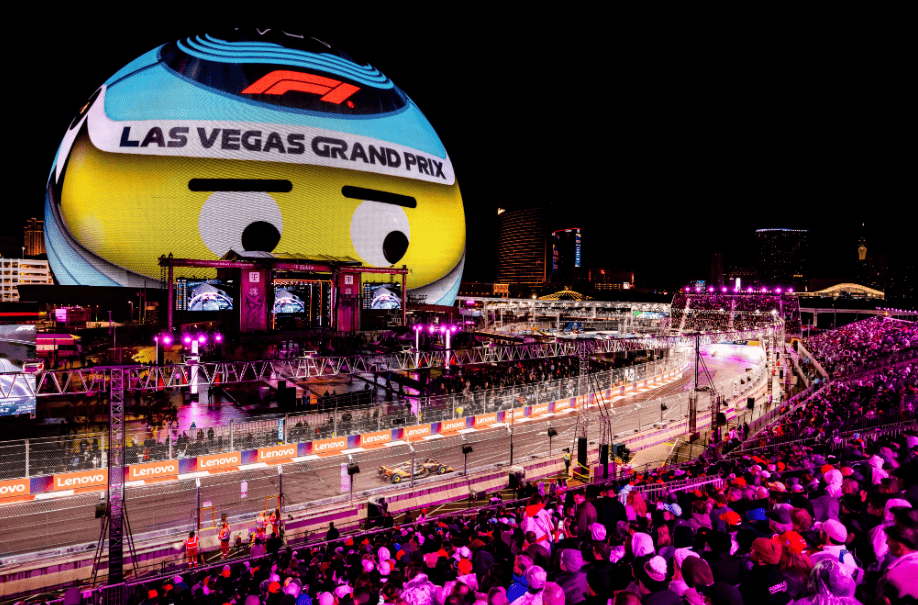 Sphere plays a central role in the Las Vegas GP 2026 entertainment programme.