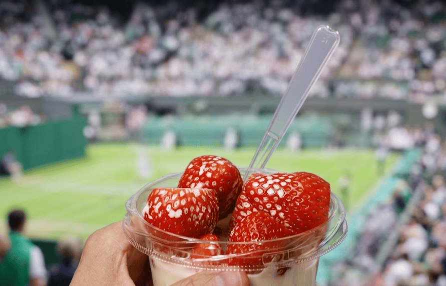 Strawberries and cream remain the most recognizable symbol of a British summer at Wimbledon.