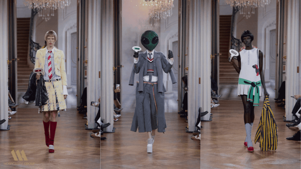 Thom Browne delivers a bold fashion-insider appeal.