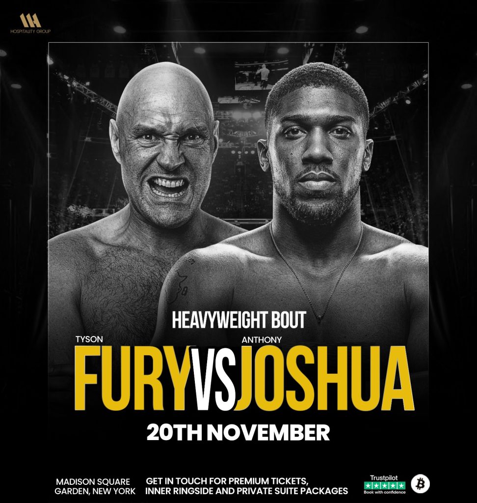 Experience Fury and AJ tickets and hospitality packages
