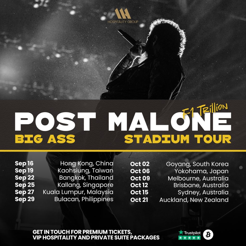 Post Malone Tour 2026 premium tickets and hospitality