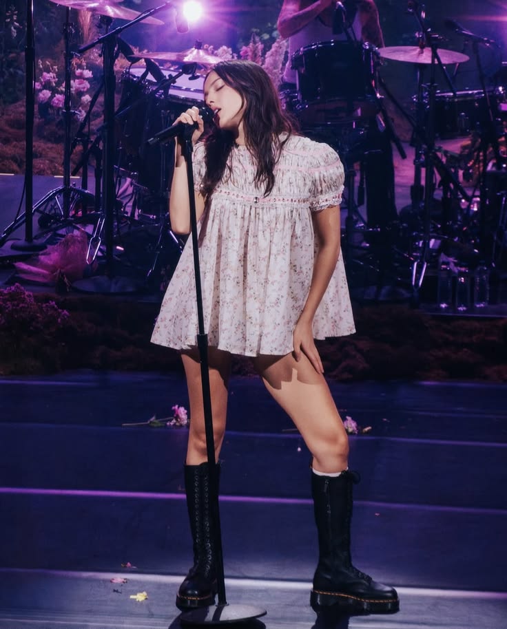 Olivia Rodrigo Concert Outfits: The Unraveled Babydoll Dress