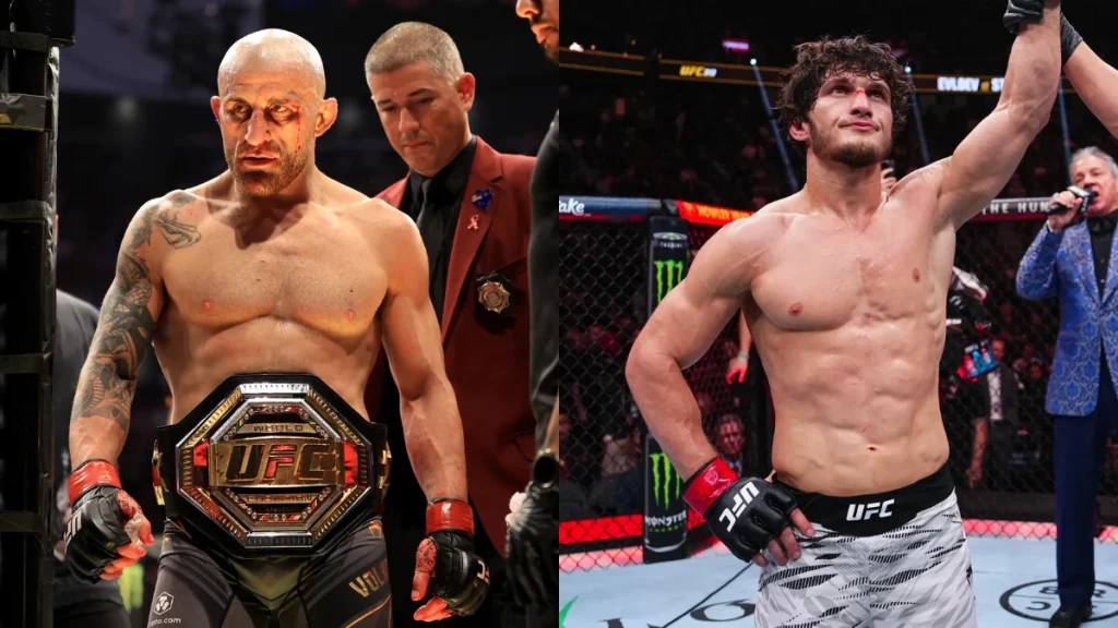 UFC 333 Abu Dhabi is headlined by a featherweight title fight between reigning champion Alexander Volkanovski and undefeated No. 1 contender Movsar Evloev